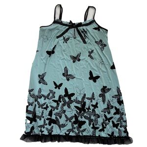 Lightweight Butterfly Print Nightgown